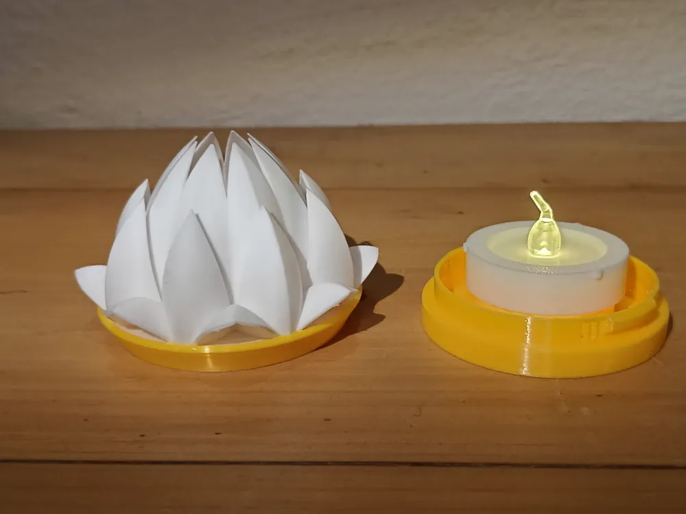 Lotus tealight fixture, photo 3 of 4 - Tealight Holders, candles
