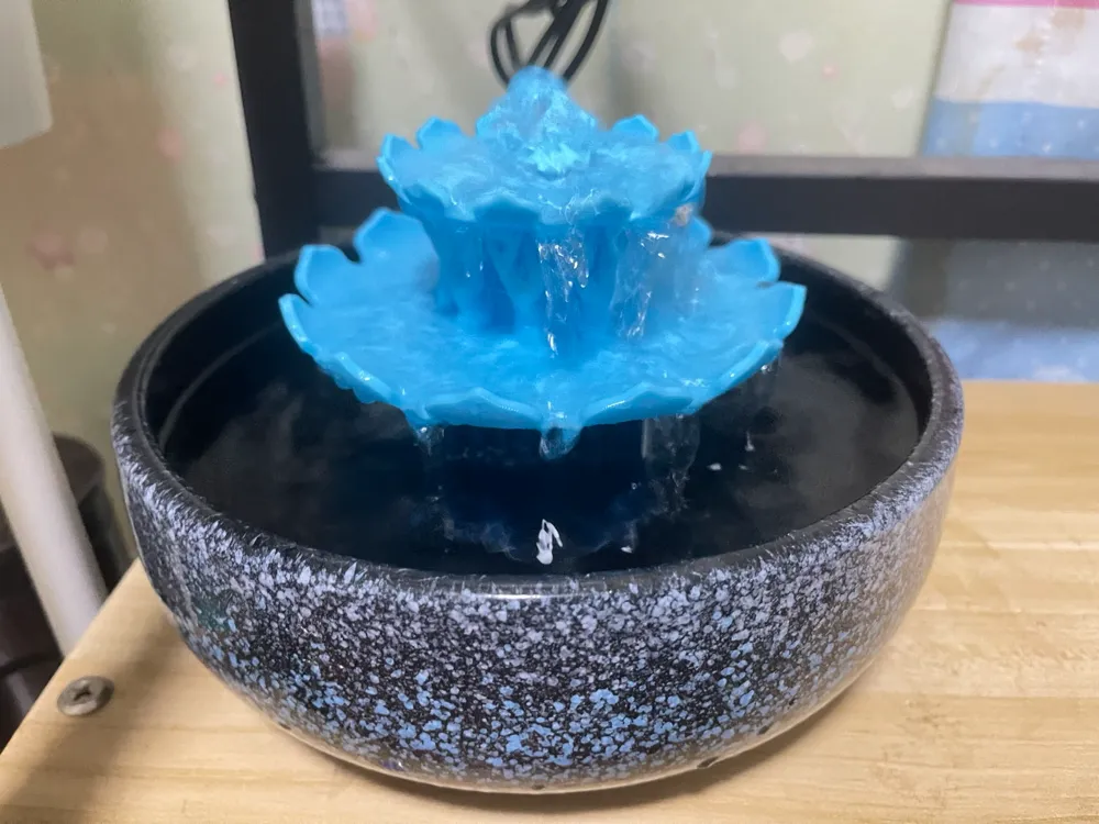 Lotus Waterfall Ornament, photo 3 of 4 - Home Accents, running water ornaments