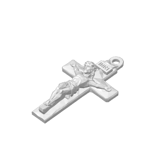 Crocifisso Low Poly, Portachiavi e Ciondolo 3D, photo 3 of 3 - Crocifisso Low Poly, Portachiavi e Ciondolo 3D Fashion