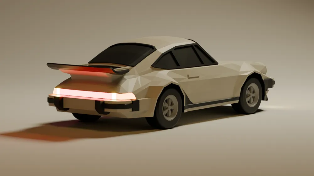 Low-Poly Porsche 911 Turbo - Modular Cars, photo 4 of 4 - JDM & Supercar Models, porsche911turbo