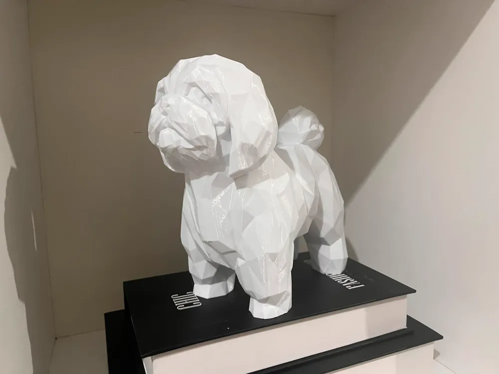 Cachorro Shih Tzu Low Polly - Decor, in stock in India