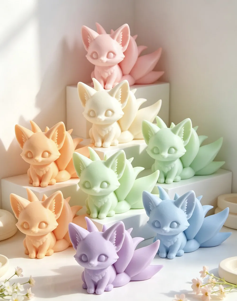 Good Luck Many-tailed Fox, photo 2 of 5 - Wolf & Fox Figurines, animal