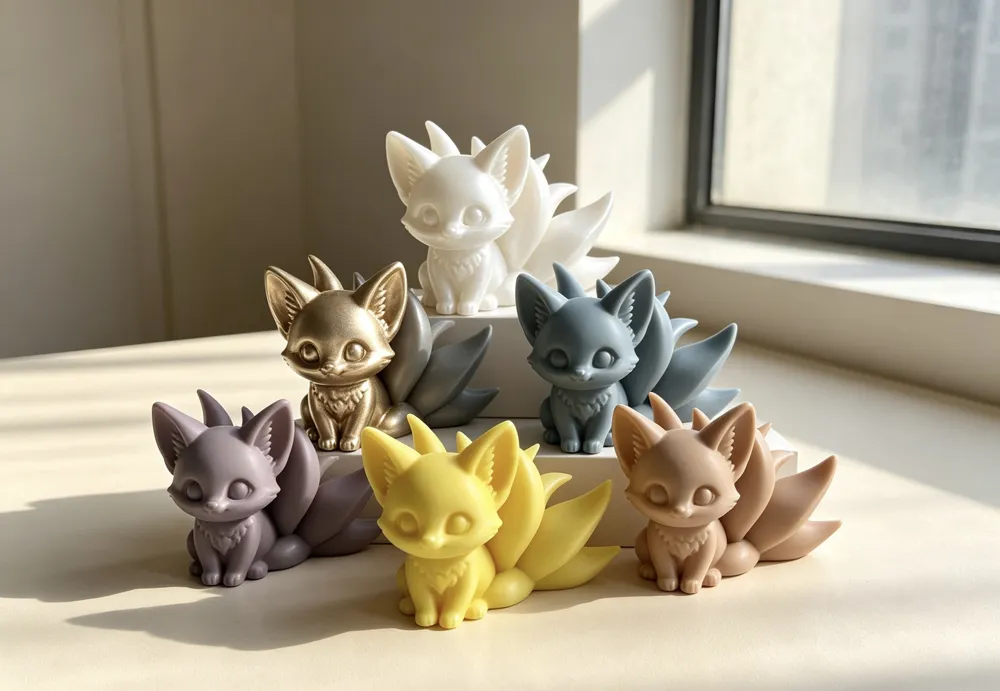 Good Luck Many-tailed Fox, photo 3 of 5 - Wolf & Fox Figurines, cute