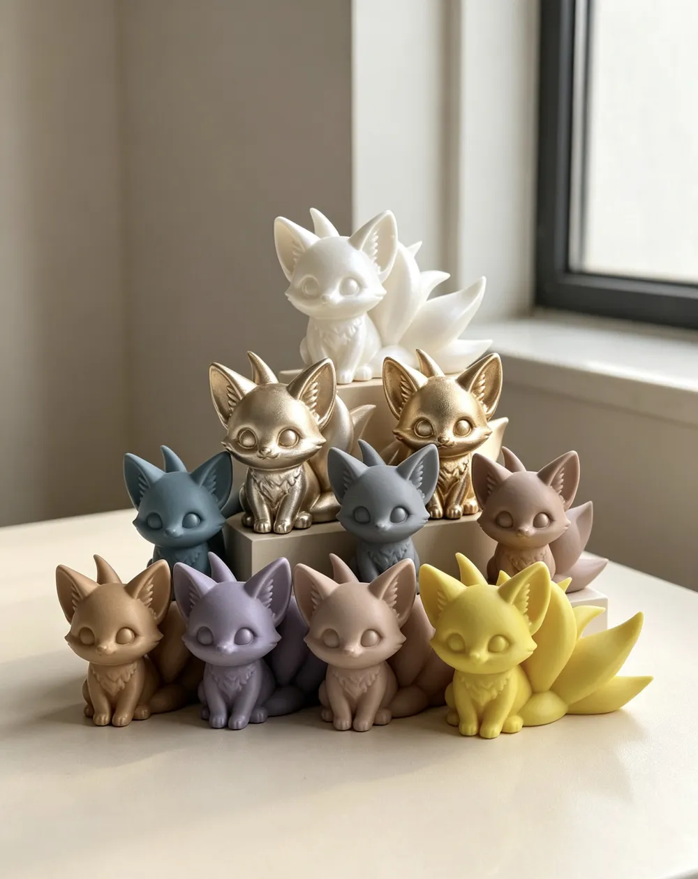 Good Luck Many-tailed Fox, photo 5 of 5 - Wolf & Fox Figurines, Ornaments