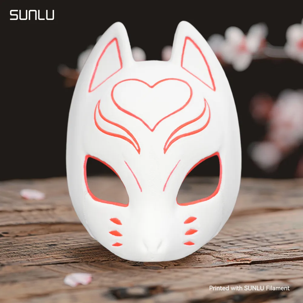 Luminous Fox Mask_SUNLU, photo 4 of 4 - Kitsune & Fox Masks, costume