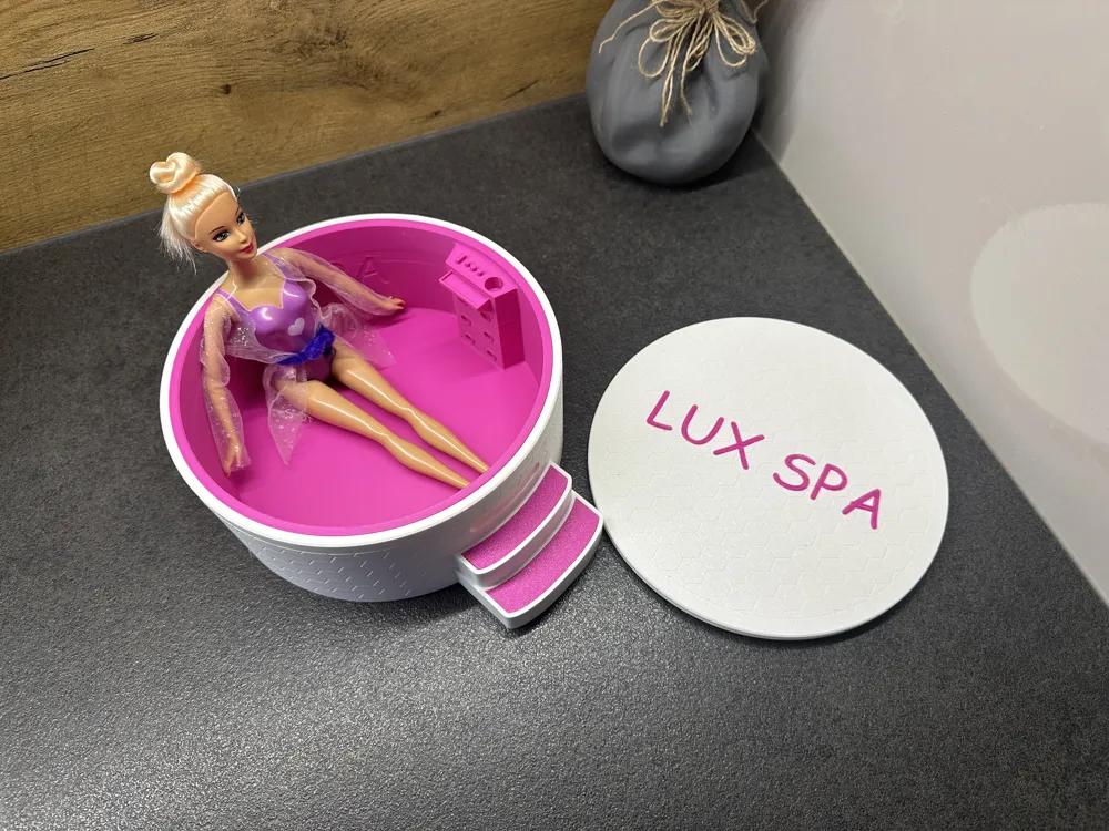LUX SPA, Round Doll Spa & Storage Box, photo 5 of 5 - Dolls & Pretend Play, doll accessoriesdoll accessory