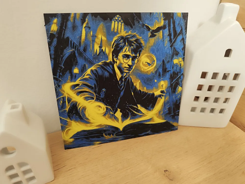 Magic Harry Potter hueforge - A1 mini size, photo 3 of 4 - Magic Harry Potter hueforge - A1 mini size Generative Art