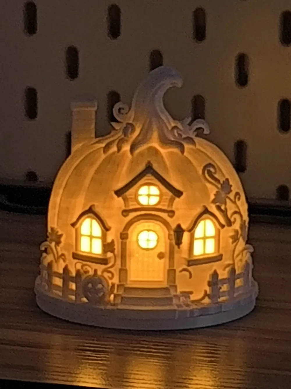 Magisches Kürbishaus, LED-Teelichthalter, photo 4 of 4 - Magisches Kürbishaus, LED-Teelichthalter Household