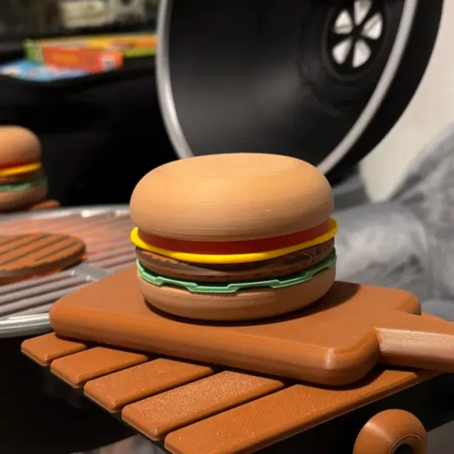 Magnetic Burger, Stackable Burger Toy, photo 2 of 4 - Toys, Games & Hobbies, cheseburger