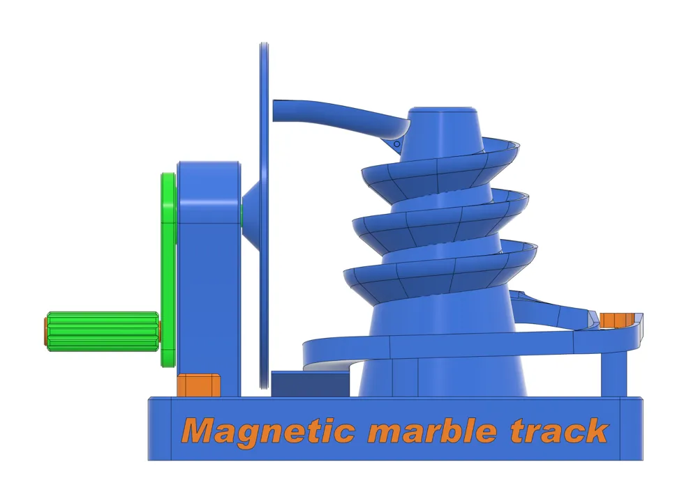 Magnetic Marble Run/Track-Manual version, photo 2 of 4 - Magnetic Marble Run/Track-Manual version Toys, Games & Hobbies