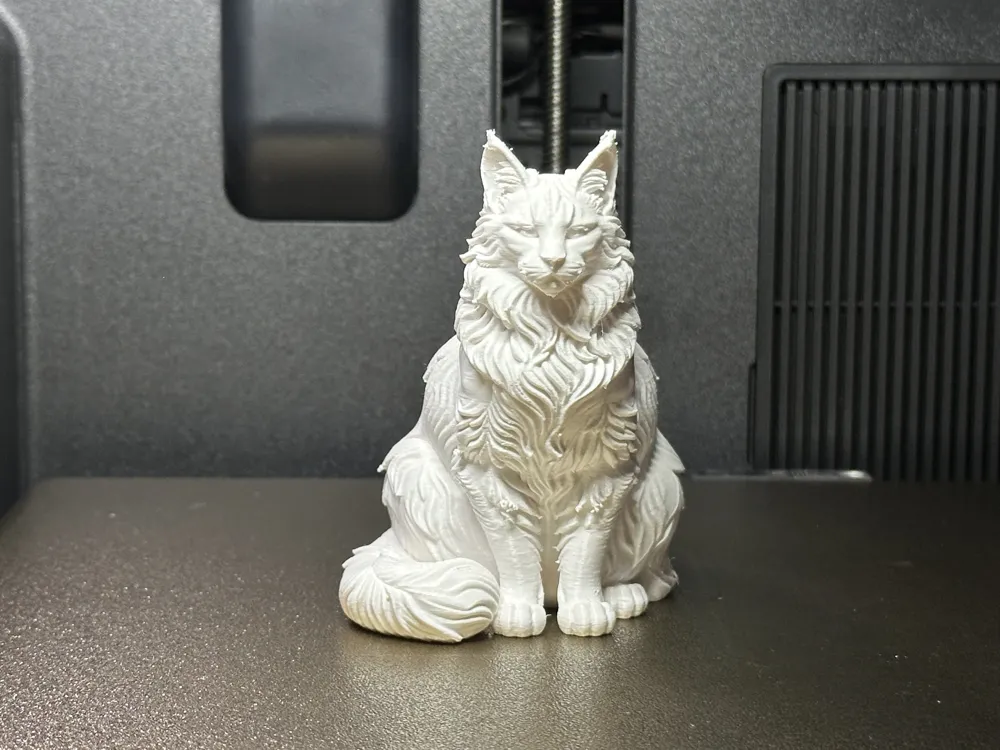 Maine Coon Cat Figure, High Detail, photo 2 of 4 - Maine Coon Cat Figure, High Detail Art