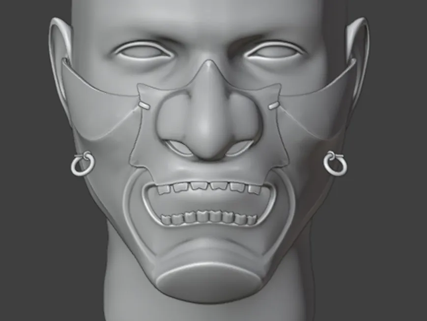 Majestic samurai clan mask - Ghost of Tsushima