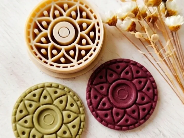 Mandala Polymer clay cutter, photo 2 of 3 - Mandala Polymer clay cutter Home Decor Items