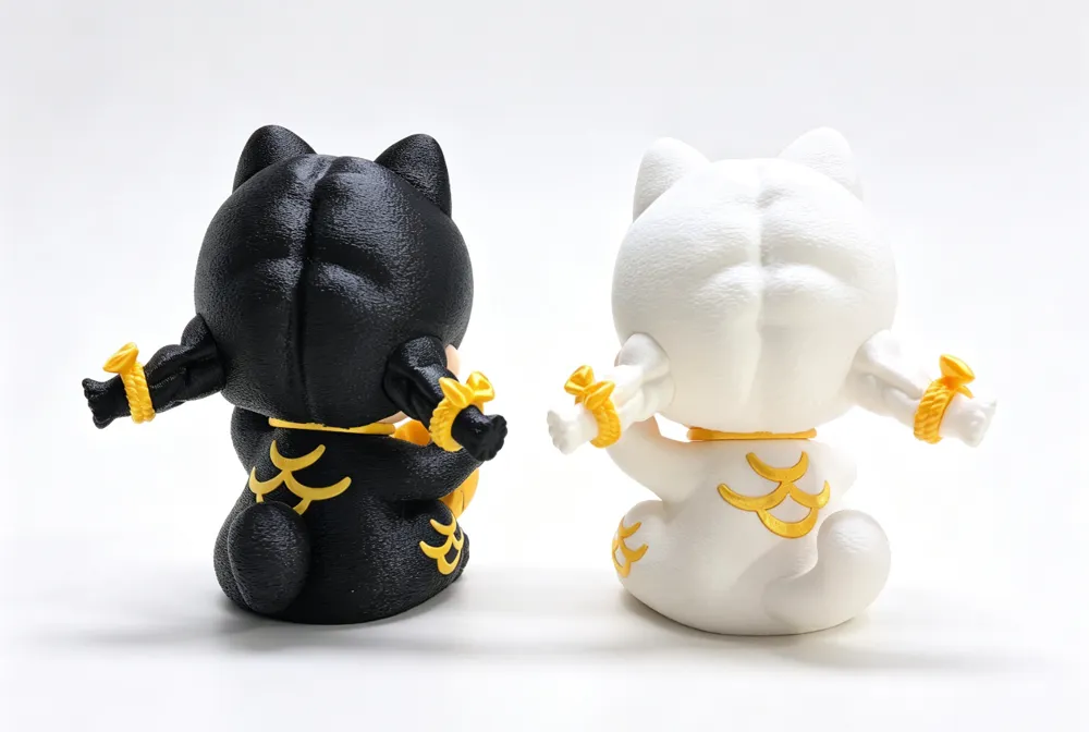 Lucky Cat Girl Figure, Split Parts, photo 4 of 4 - Lucky Cat Girl Figure, Split Parts Toys & Games