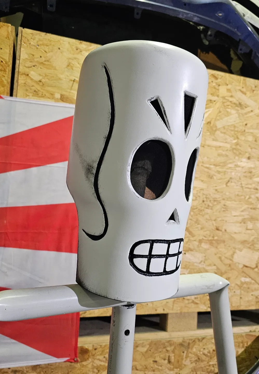 manny calavera grim fandango mask, photo 3 of 4 - manny calavera grim fandango mask Props & Cosplay
