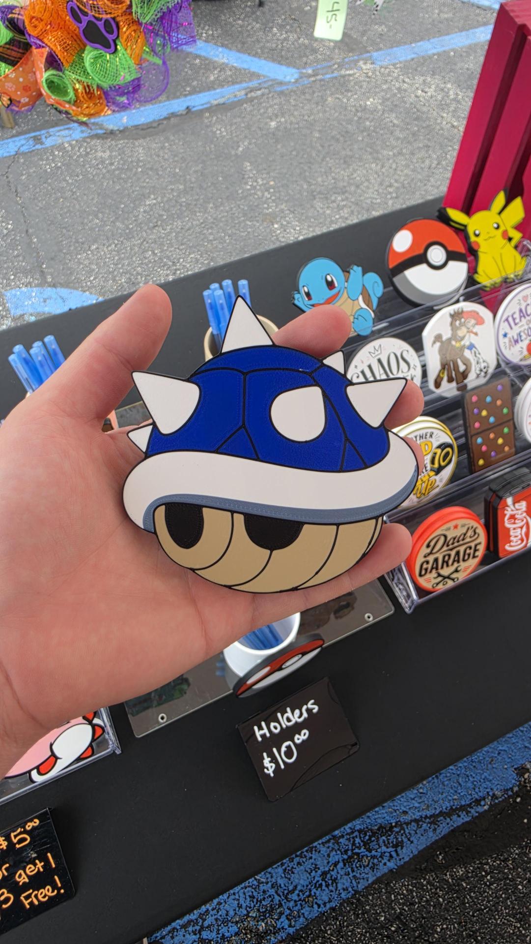 Mario Blue Shell BBW Soap/Pen Holder Face, photo 3 of 4 - Mario Blue Shell BBW Soap/Pen Holder Face Desk & Office
