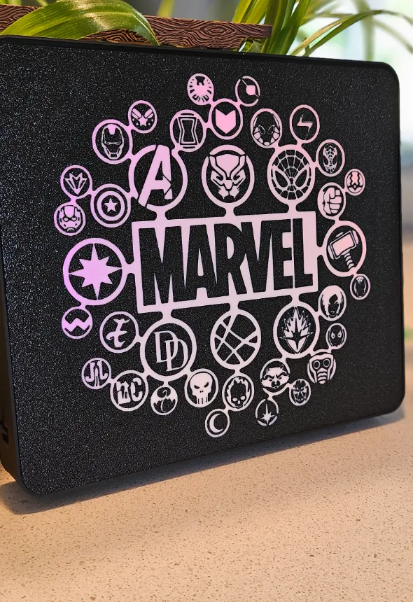 Marvel logo'S Fan art led lamp - Character & Anime Lamps, in stock
