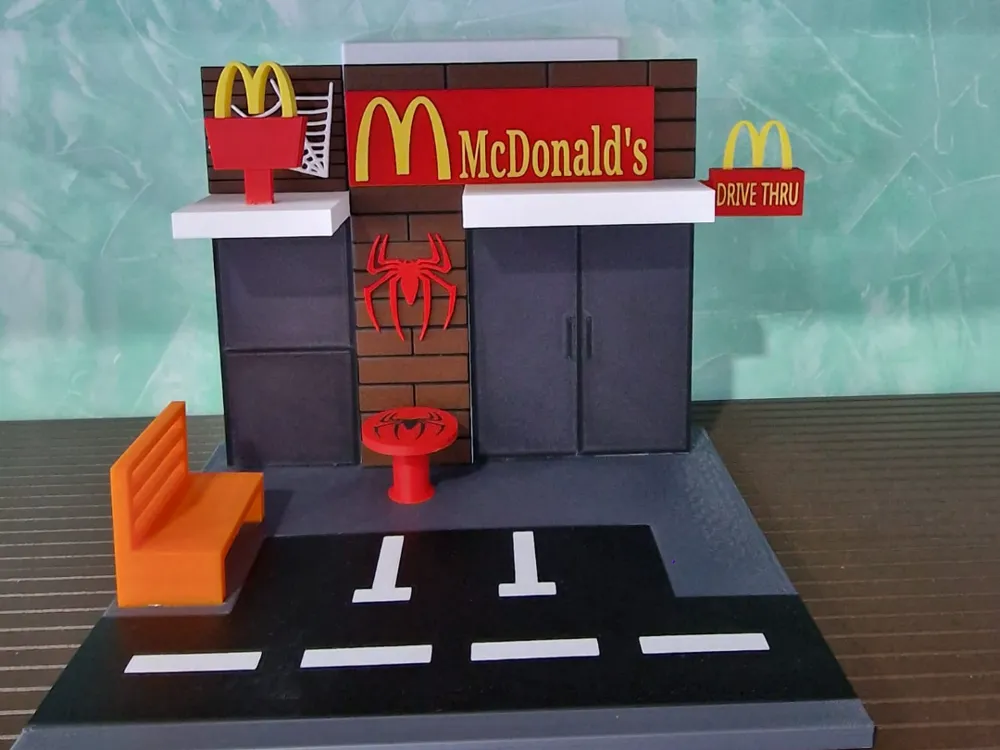 Spider-Man Happy Meal Diorama Display