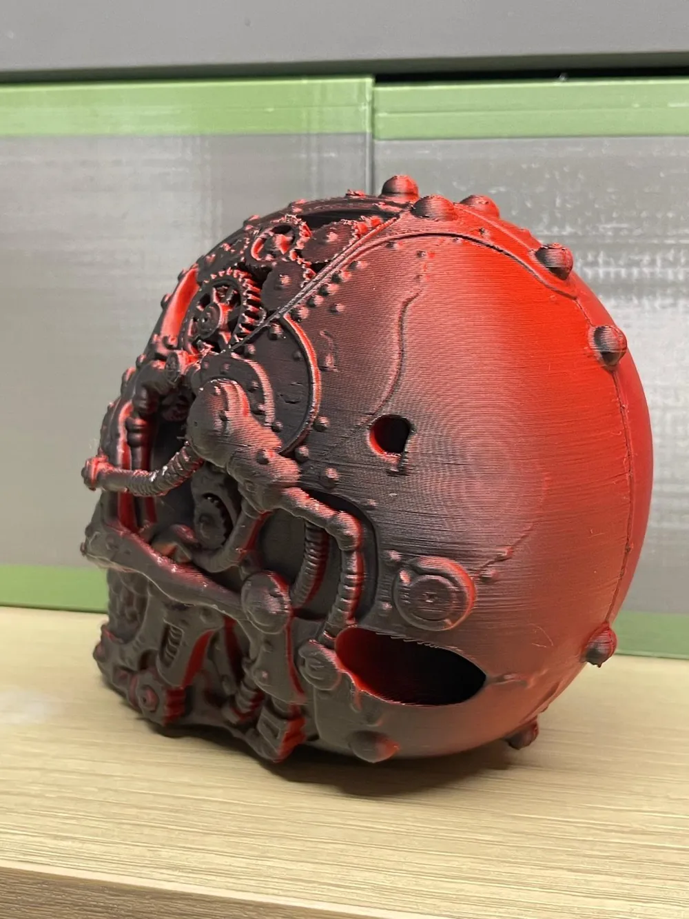 Mechanical Skull, Steampunk / Cyberpunk Design, photo 3 of 4 - Mechanical Skull, Steampunk / Cyberpunk Design Household