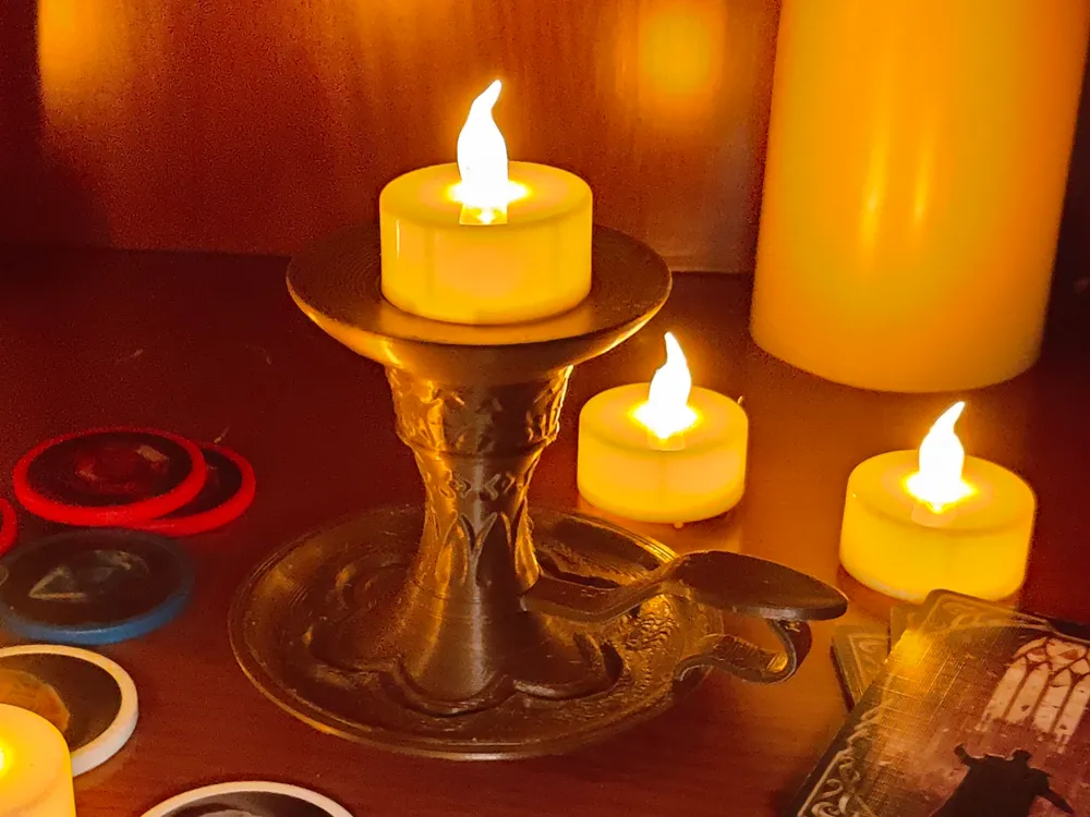 Medieval Candle Holder for Board Games, photo 2 of 4 - Classic Board Games & Game Sets, middle ages