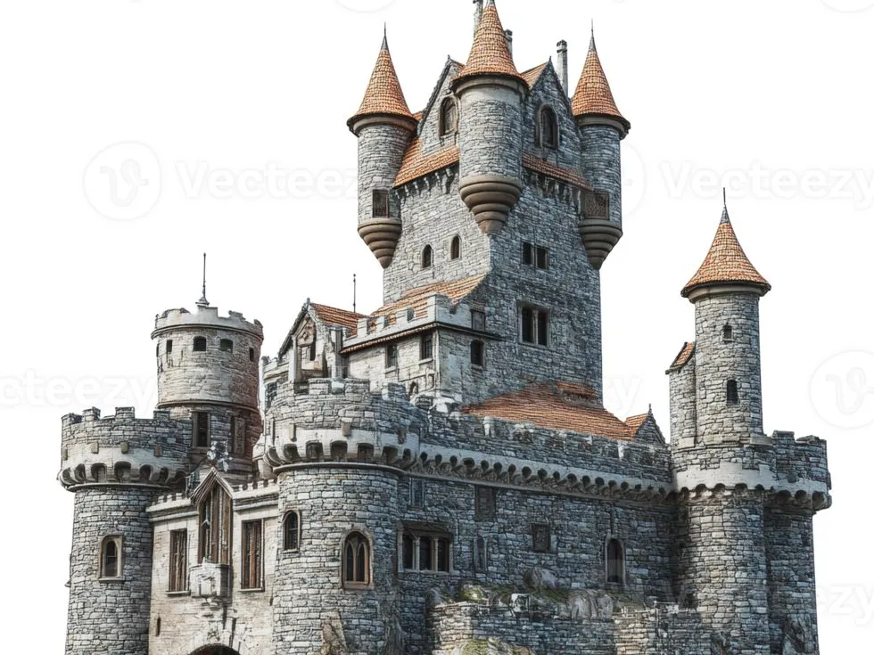 Medieval Castle Fortress, Royal Keep - Architecture, in stock in India