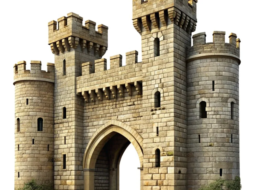 Medieval Castle Gatehouse, Tabletop Terrain - Architecture, in stock in India
