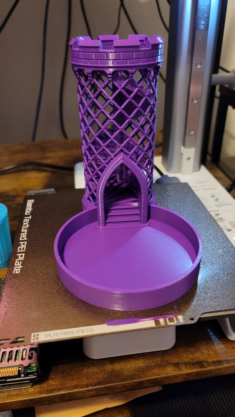 Medieval dice tower with catch tray, photo 4 of 4 - Medieval dice tower with catch tray Toys & Games