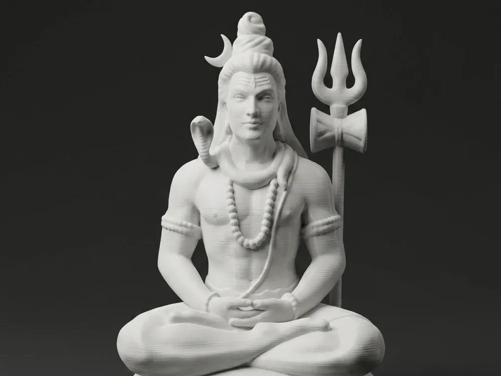 Meditating Shiva Statue (Adiyogi), photo 2 of 3 - Meditating Shiva Statue (Adiyogi) Spiritual & Festive