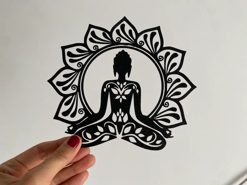 Meditation Figure in Lotus Flower