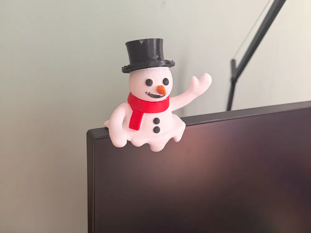 Melting Snowman Monitor Buddy, Christmas