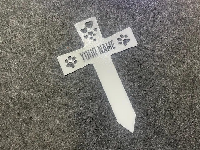 Memorial-Gravestone-Remembrance Sign-Dogs-Cats Paw, photo 3 of 4 - Memorial-Gravestone-Remembrance Sign-Dogs-Cats Paw Pets
