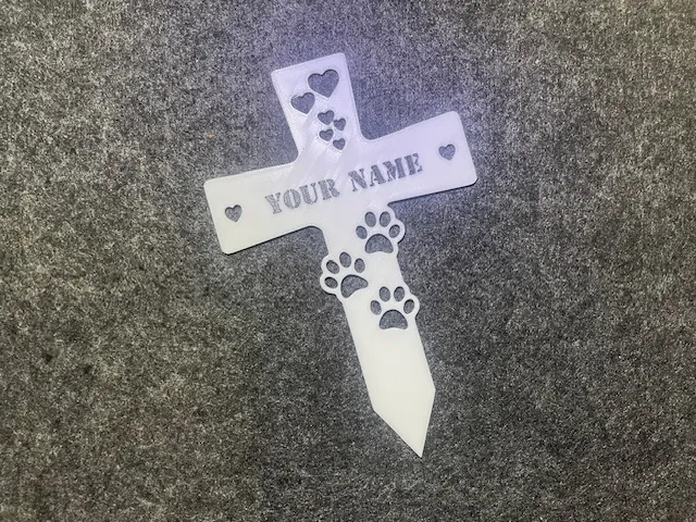 Memorial-Gravestone-Remembrance Sign-Dogs-Cats Paw, photo 4 of 4 - Memorial-Gravestone-Remembrance Sign-Dogs-Cats Paw Pets