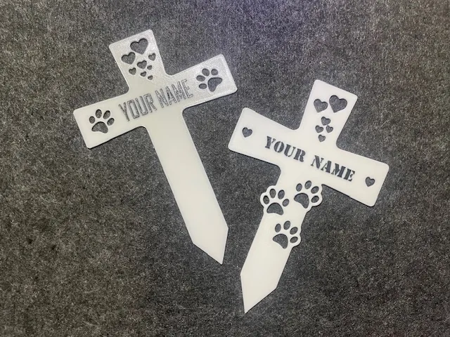 Memorial-Gravestone-Remembrance Sign-Dogs-Cats Paw - Pet Memorials & Urns, in stock