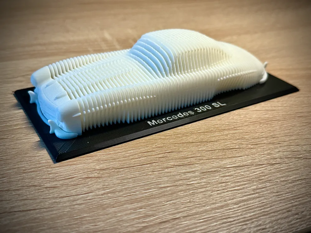 Mercedes 300 SL Layered Sculpture