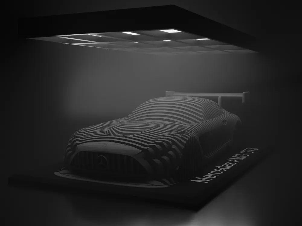 Mercedes AMG GT3 EVO Layered Sculpture