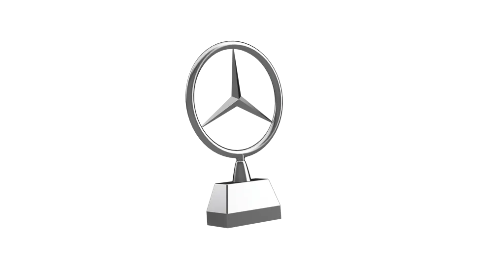 Mercedes logo, standing, another view - Car Badges & Emblems, amg