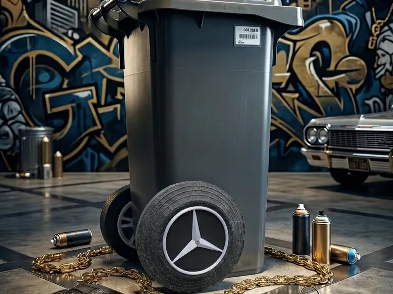 Mercedes garbage can rim hub cap