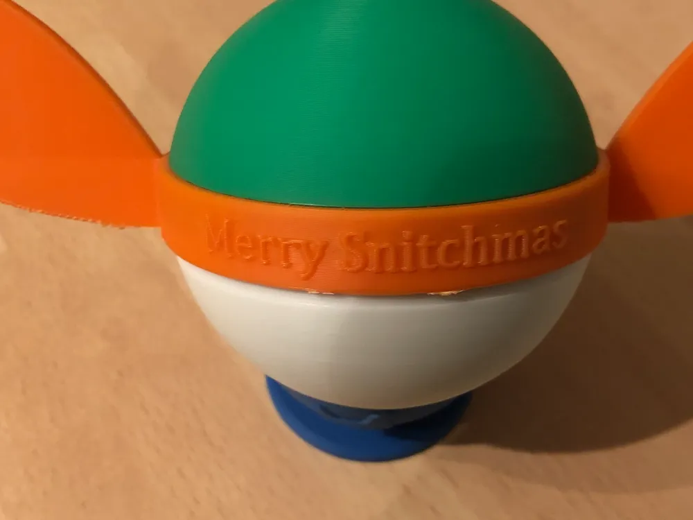 Merry Snitchmas Christmas Tree Ornament, photo 3 of 4 - Merry Snitchmas Christmas Tree Ornament Household