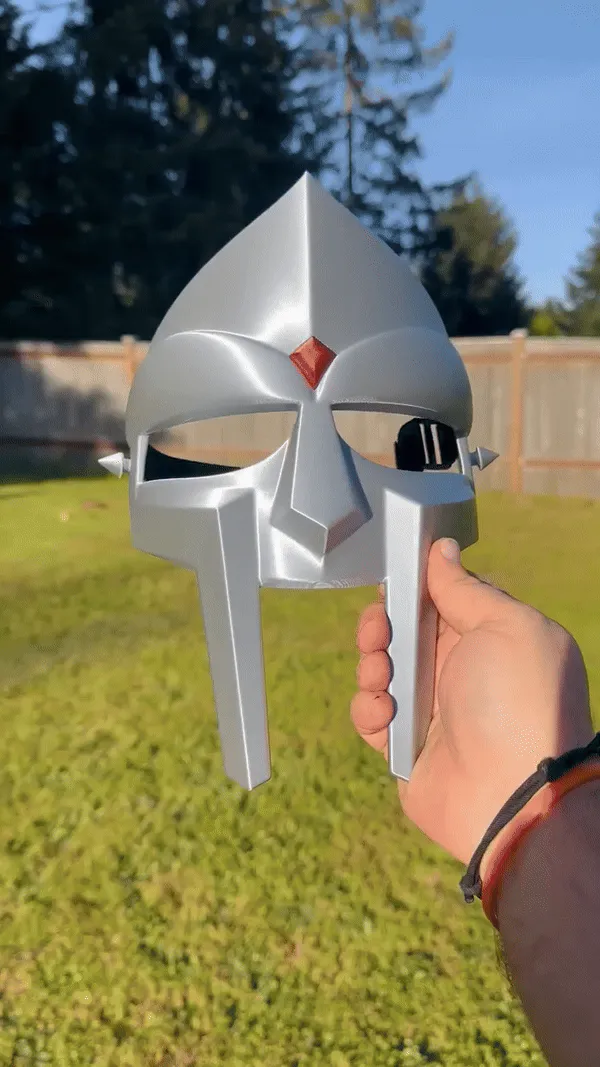 MF DOOM MASK, photo 2 of 4 - Video Game Masks, bamboo