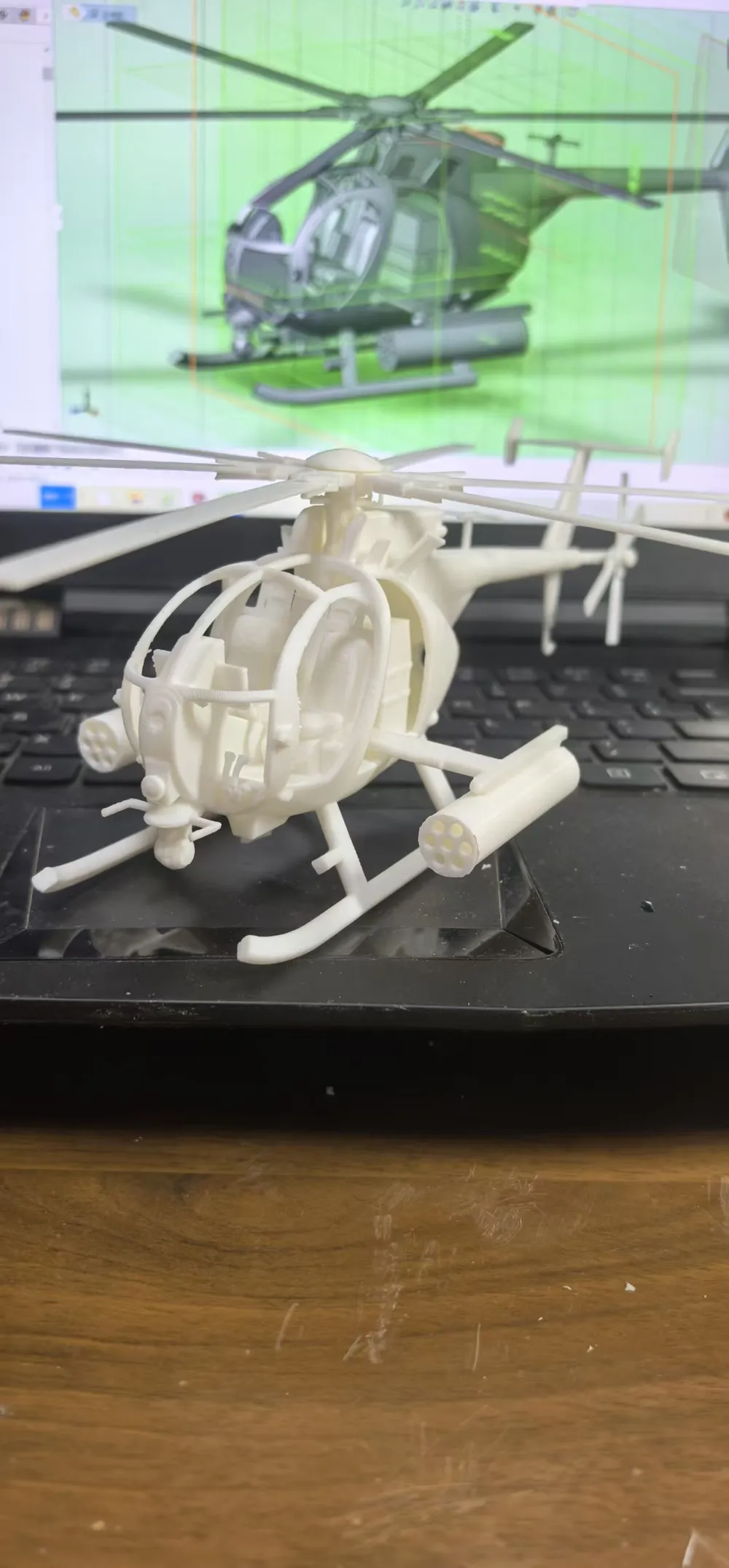 MH-6 Little Bird Helicopter Model, photo 2 of 4 - MH-6 Little Bird Helicopter Model Figurines & Collectibles