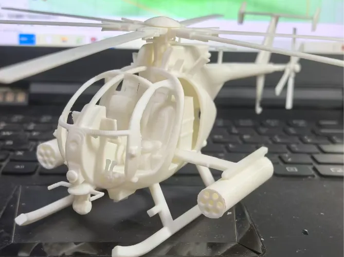 MH-6 Little Bird Helicopter Model - Bird Figurines, in stock