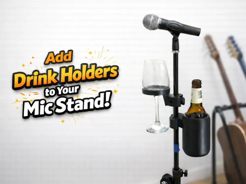 Mic Stand Drink Holder