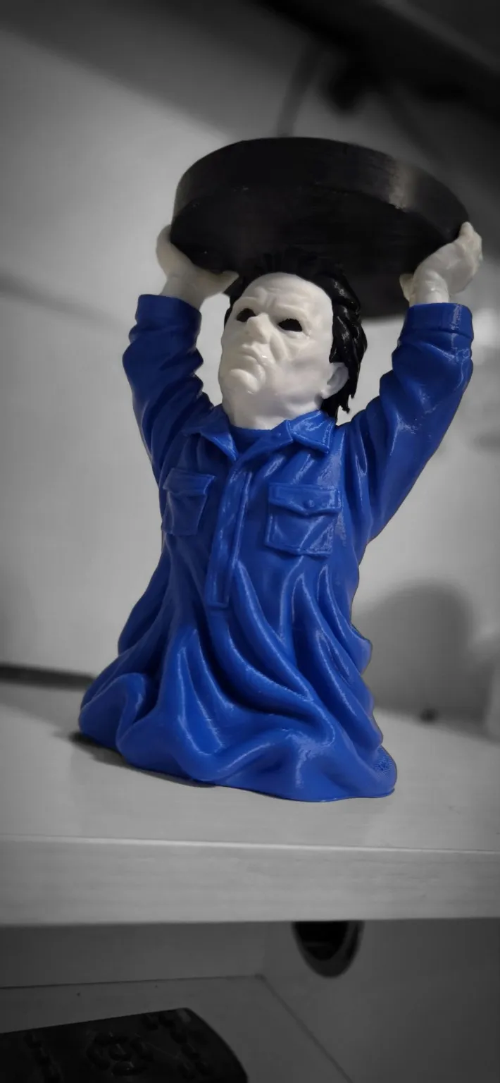 Michael Myers Candle Holder, photo 3 of 4 - Michael Myers Candle Holder Art