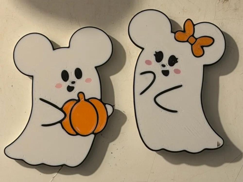 Mickey and Minnie Ghost Magnets, photo 2 of 3 - Mickey and Minnie Ghost Magnets Gifts & Occasions