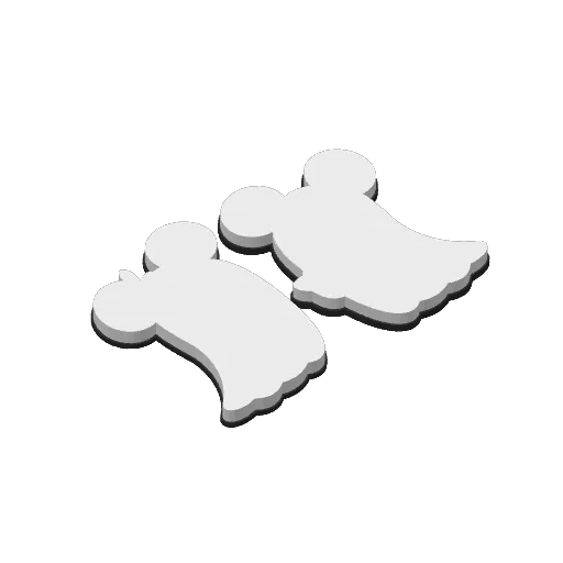 Mickey and Minnie Ghost Magnets, photo 3 of 3 - Mickey and Minnie Ghost Magnets Gifts & Occasions