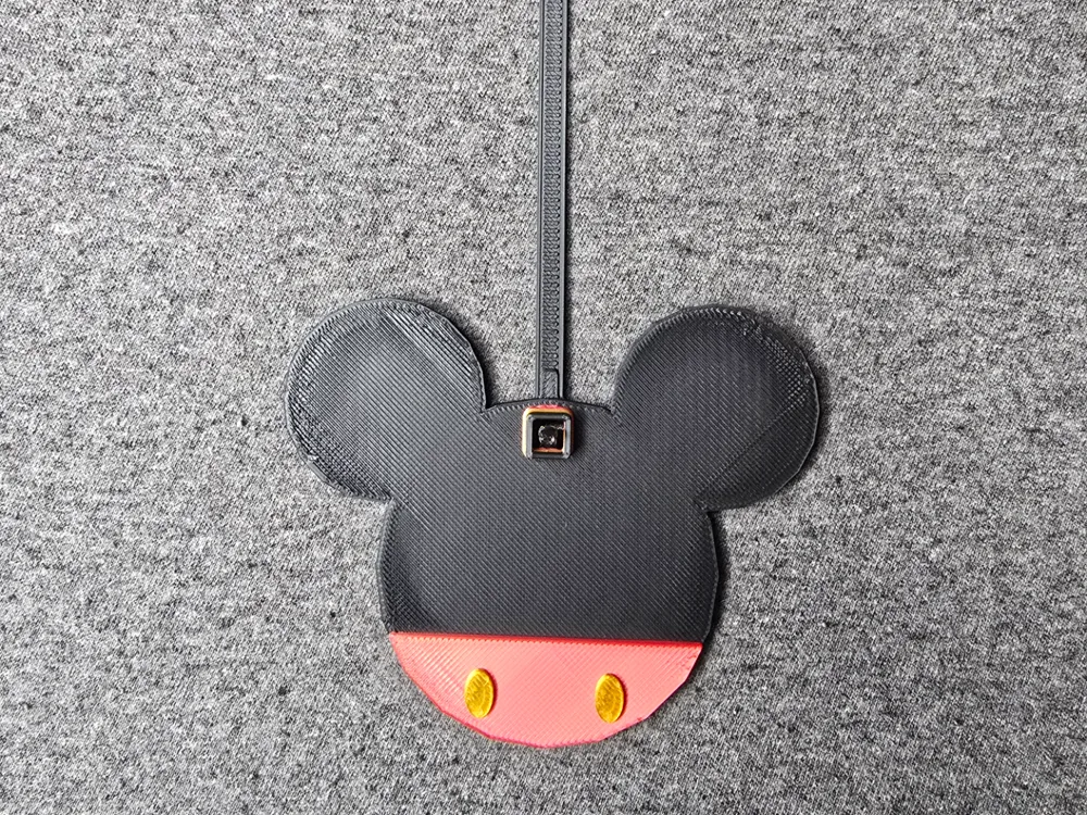 Mickey Luggage Tag, photo 4 of 4 - Mickey Luggage Tag Art