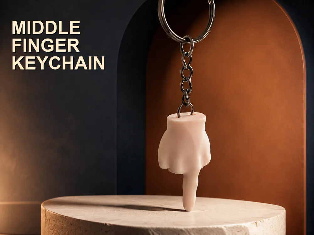 Middle Finger Keychain | Funny Hand Gesture, photo 3 of 4 - Middle Finger Keychain | Funny Hand Gesture Tools