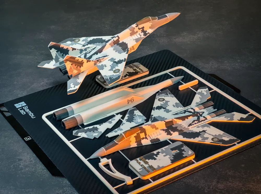 MIG-29 FULCRUM plane kit card, photo 3 of 4 - MIG-29 FULCRUM plane kit card Hobby & DIY