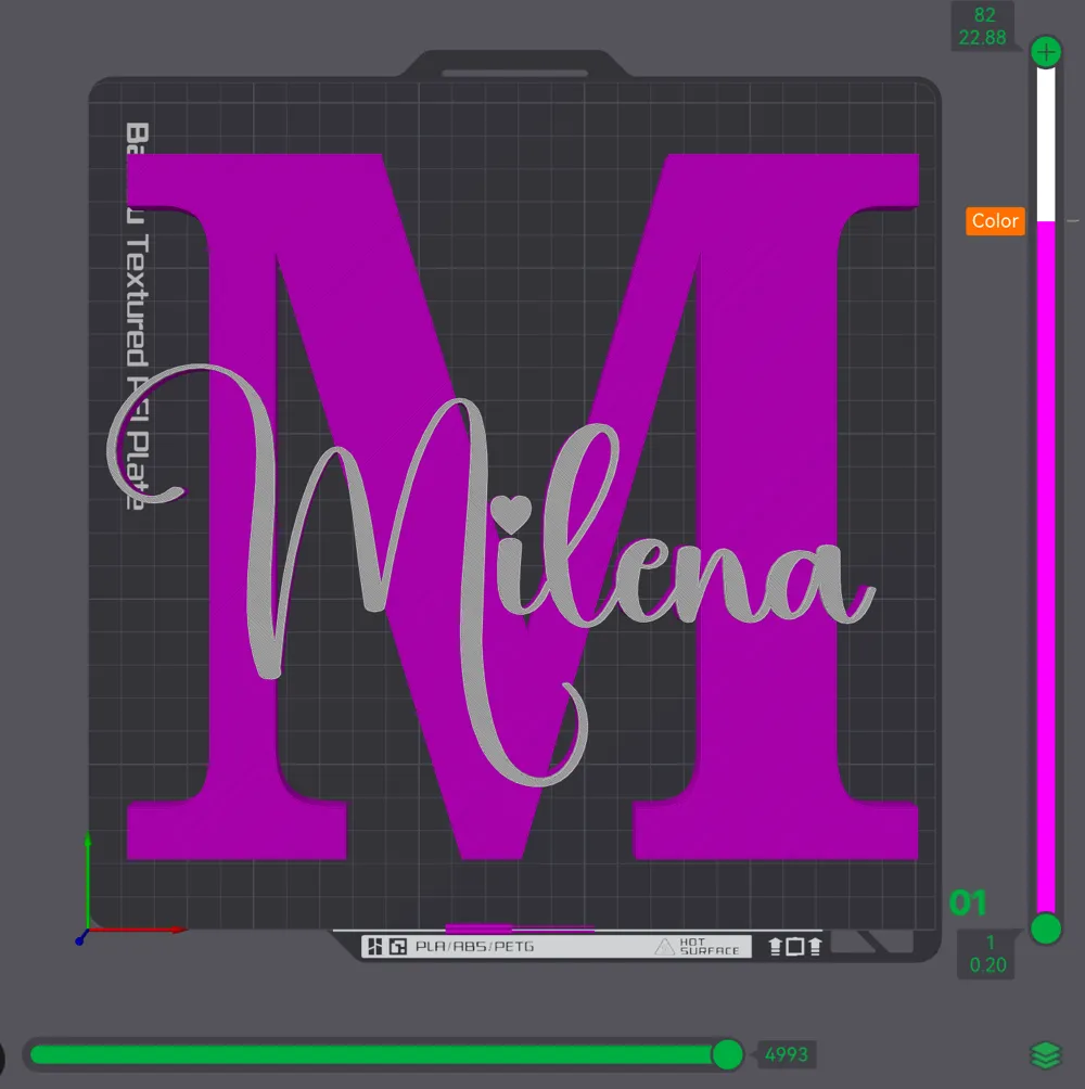 MILENA name ornament sign nametag, photo 2 of 4 - Custom & Name Signs, names