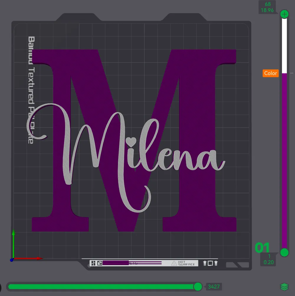 MILENA name ornament sign nametag, photo 3 of 4 - Custom & Name Signs, name tag